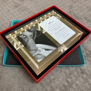 Kate Spade Silver Plate Grace Avenue Double Invitation Frame